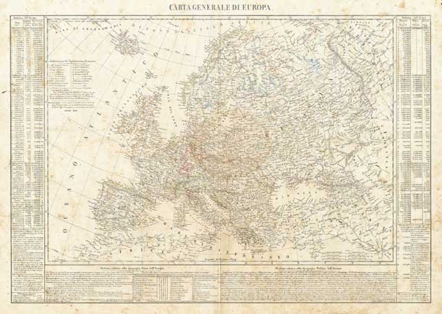 Carta generale di Europa | Immagine principale