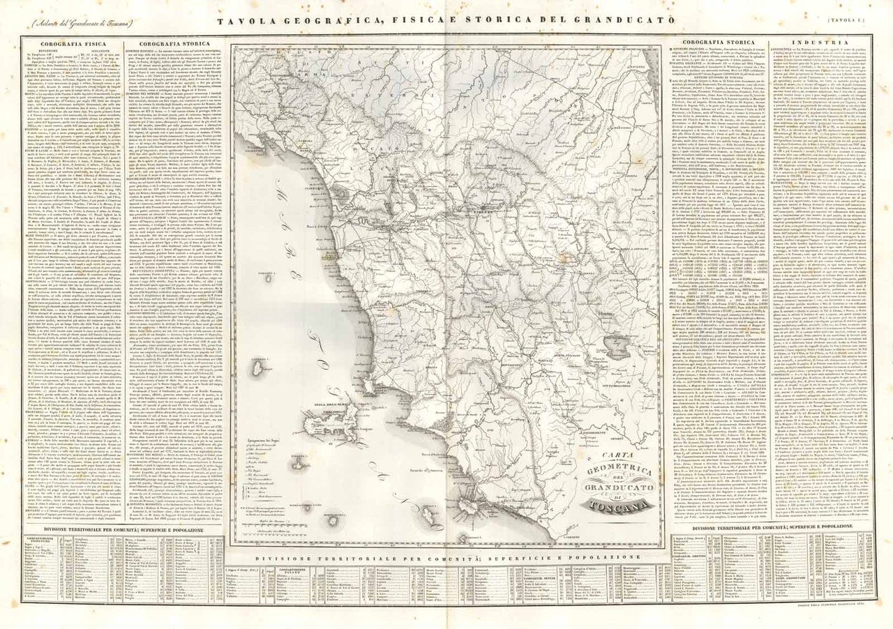 Carta Geometrica del Granducato di Toscana