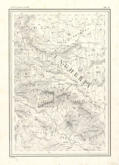 Carta Italia Achille Paris Tav. VI