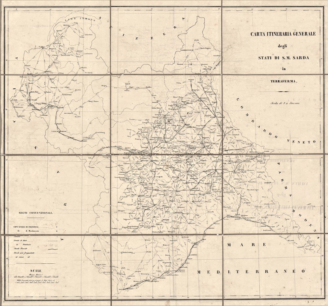 Carta itineraria generale degli Stati di S. M. Sarda in …