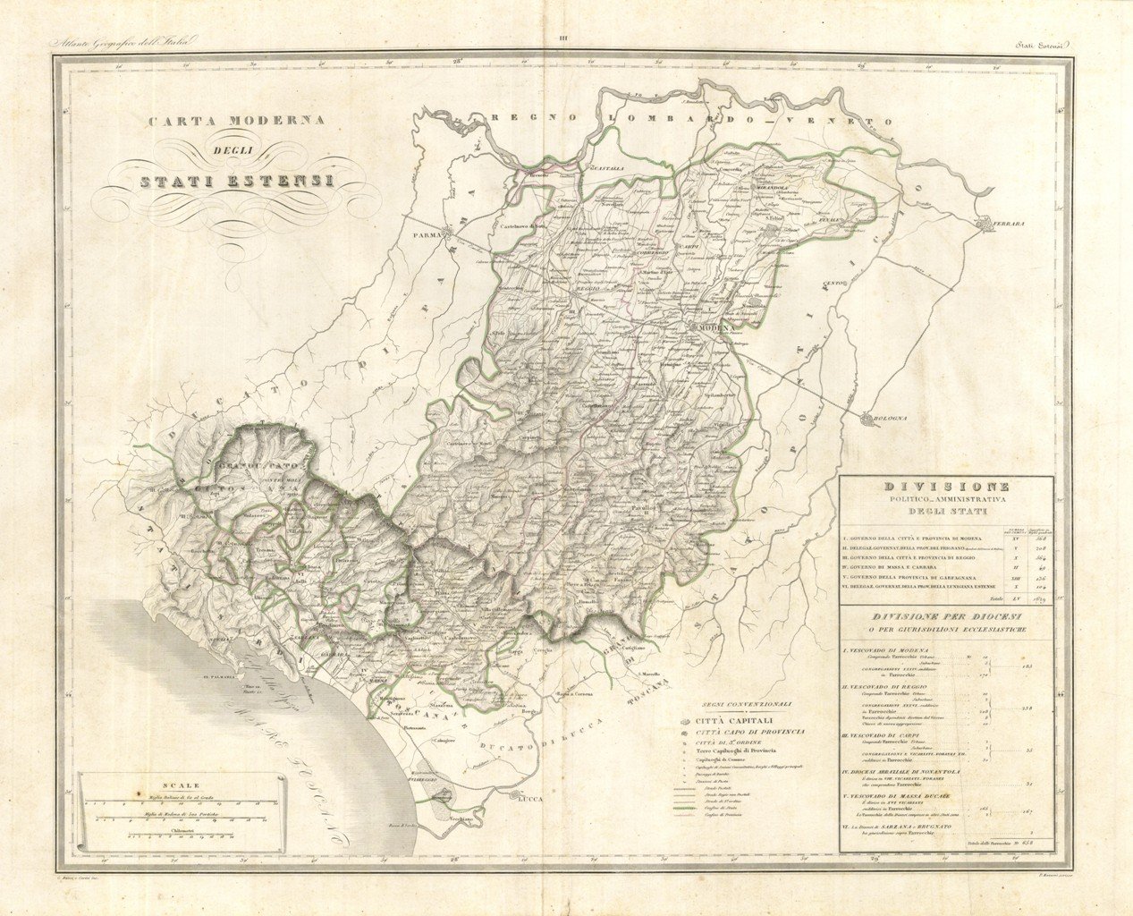 Carta Moderna degli Stati Estensi