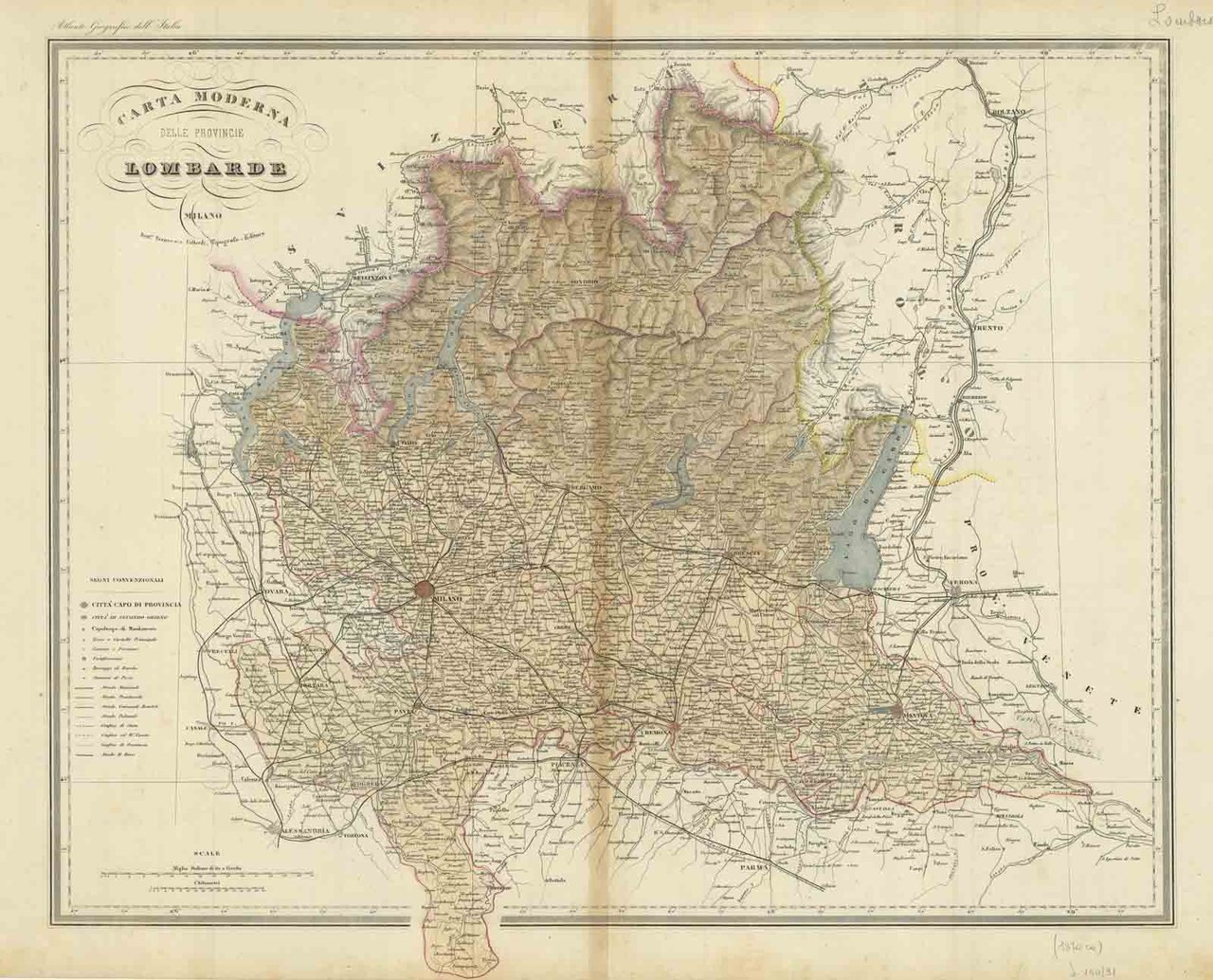 Carta moderna delle provincie Lombarde