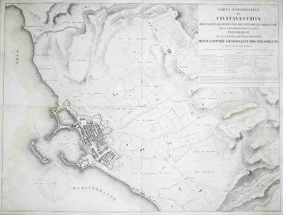 Carta Topografica / di / Civitavecchia / .