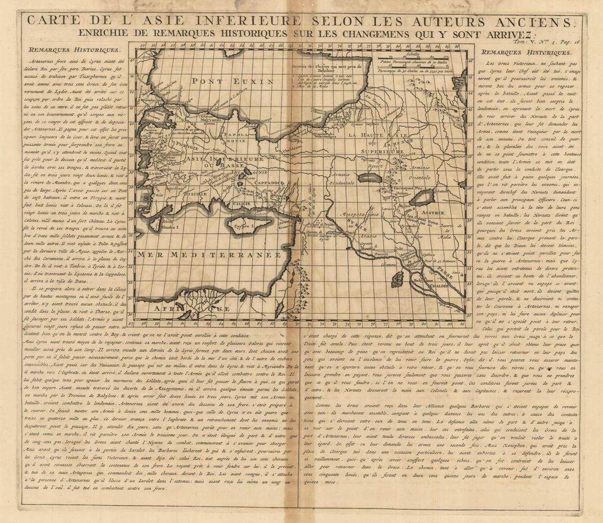 Carte de L'Asie Inferieure selon le auteurs Anciens enrichie de …