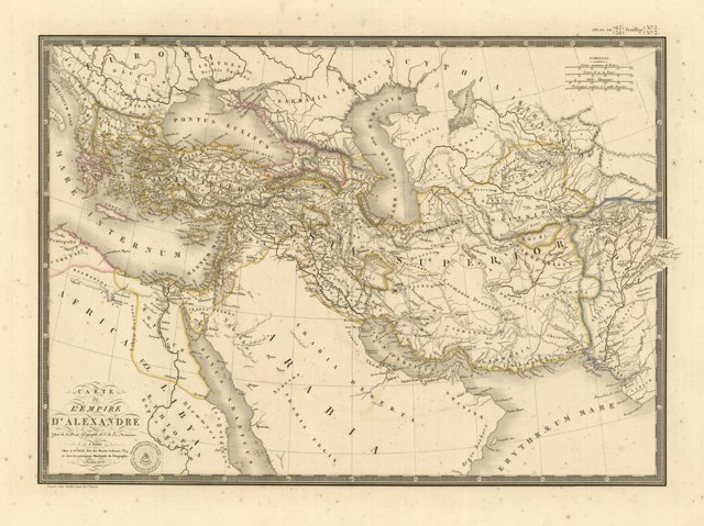 Carte de l'Empire d'Alexandre