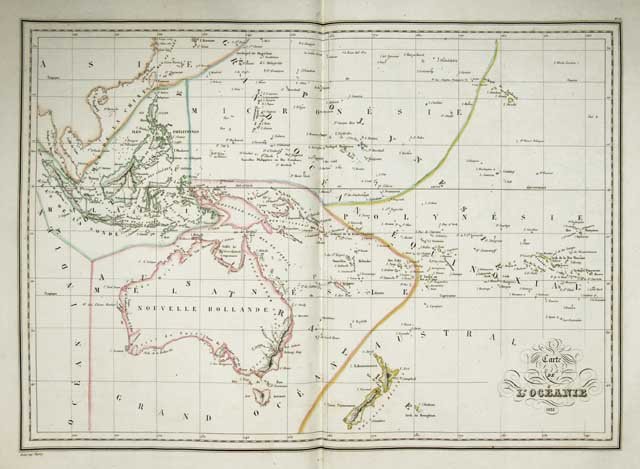 Carte de l'Oceanie 1835