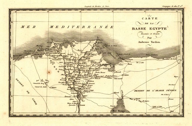 Carte de la Basse Egypte