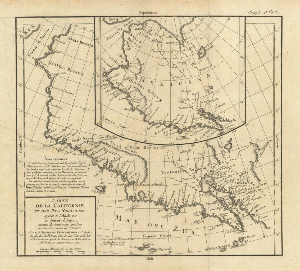 Carte De La Californie Et Des Pays Nord Ouest separes … | Immagine principale