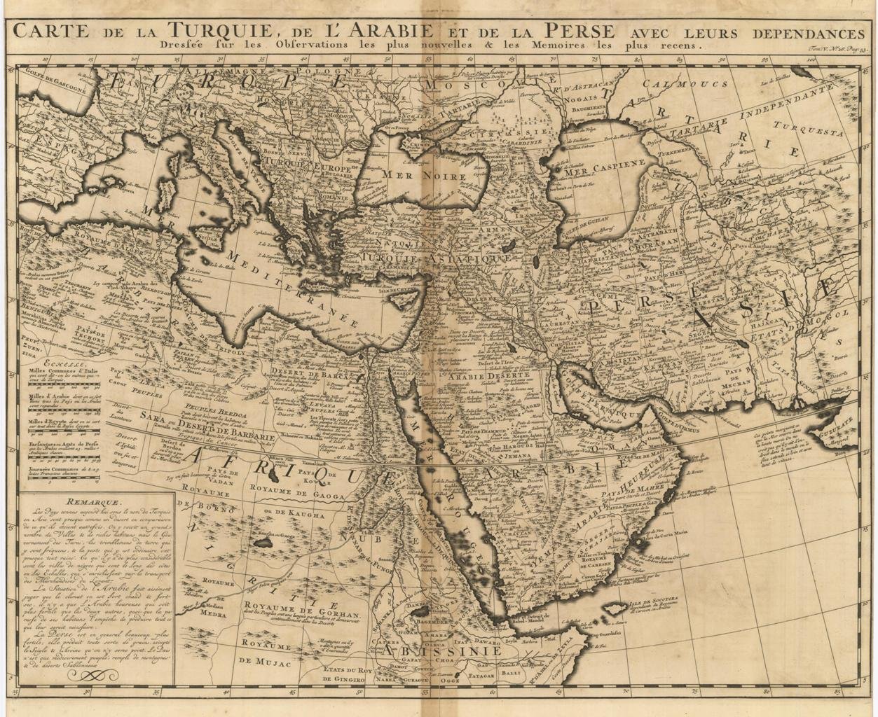 Carte de la Turquie, de l'Arabie et de la Perse …