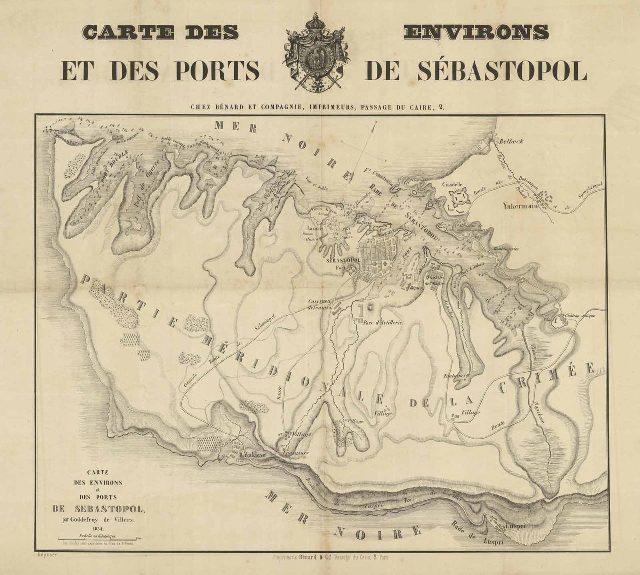 Carte des Environs et des Ports de Sebastopol