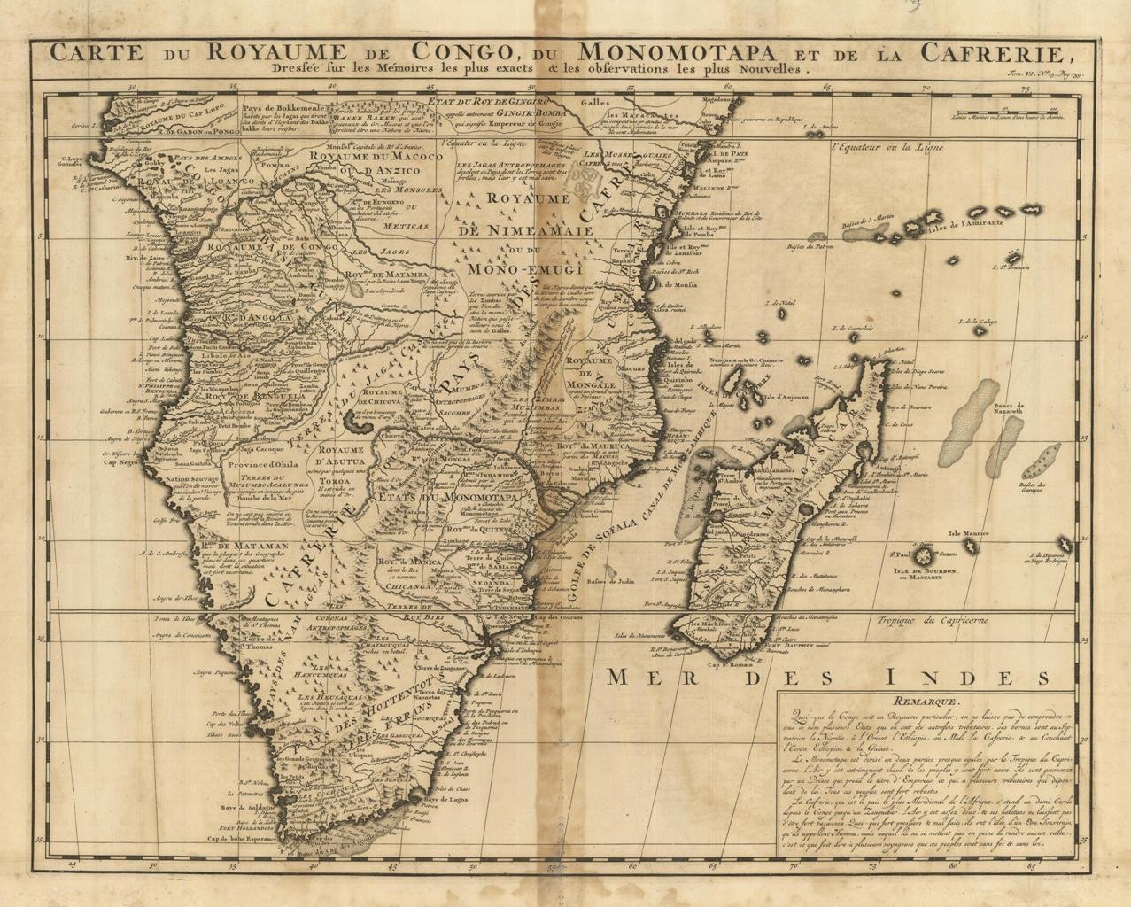 Carte Du Royaume De Congo Du Monomotapa et de la …