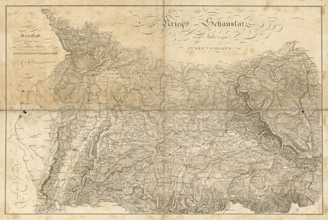 Carte du theatre de la guerre en Allemagne, l'année 1796