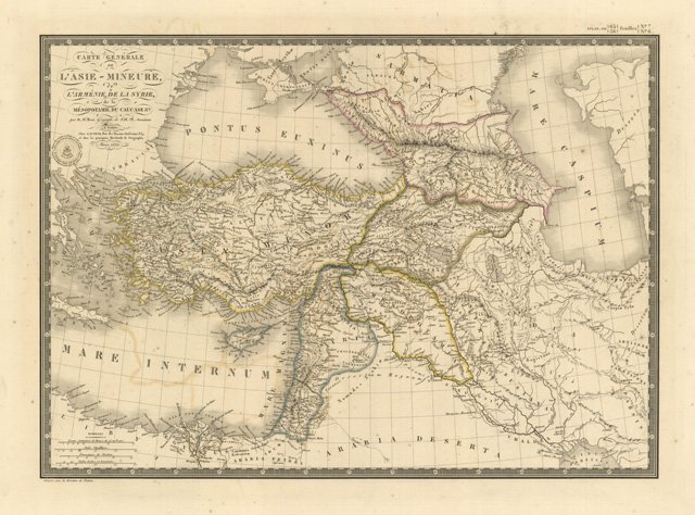 Carte Générale de l'Asie Mineure .