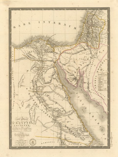 Carte Générale de l'Egypte ancienne, .