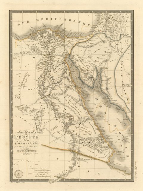 Carte Générale de l'Egypte et de l'Arabie Pétrée