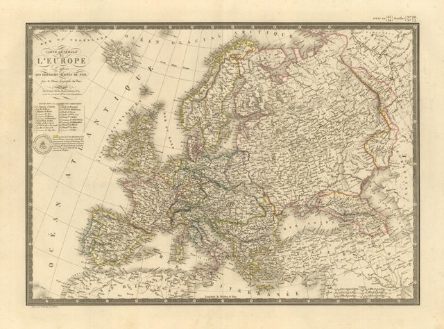 Carte Générale de l'Europe .