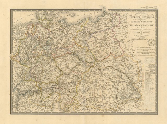Carte Générale de l'Europe Centrale .