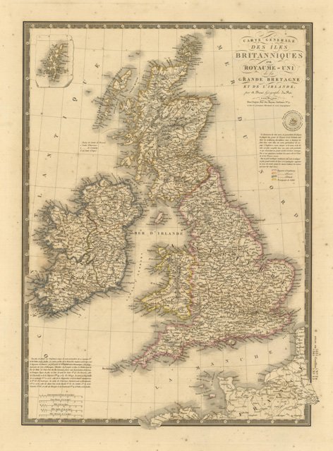 Carte Générale des Iles Britanniques .