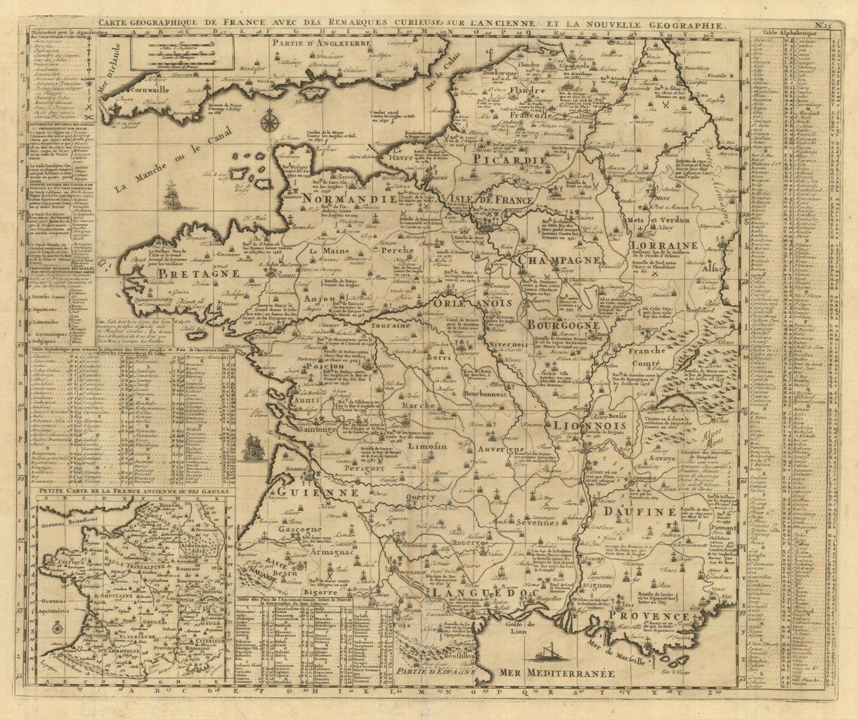 Carte Geographique De France, Avec Des Remarques Curieuses Sur L'Ancienne …
