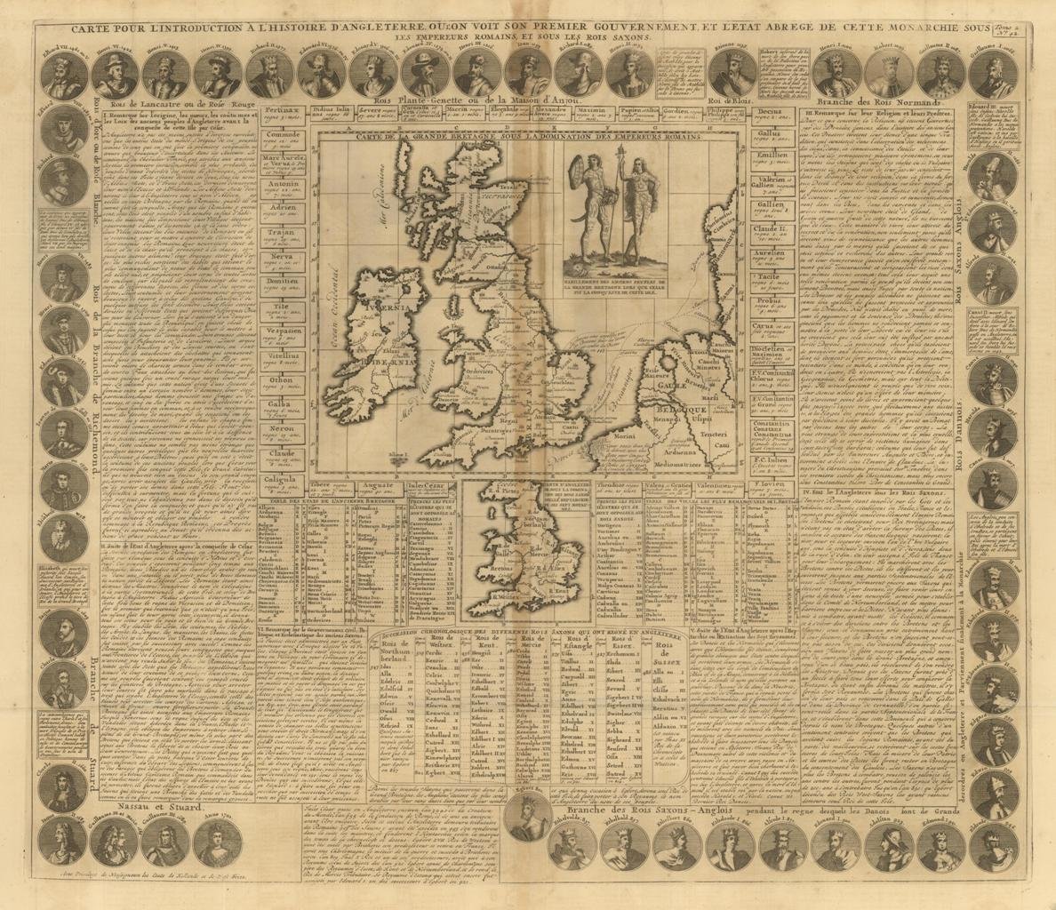 Carte pour l'introduction a l'Histoire d'Angleterre ou l'on Voit son …