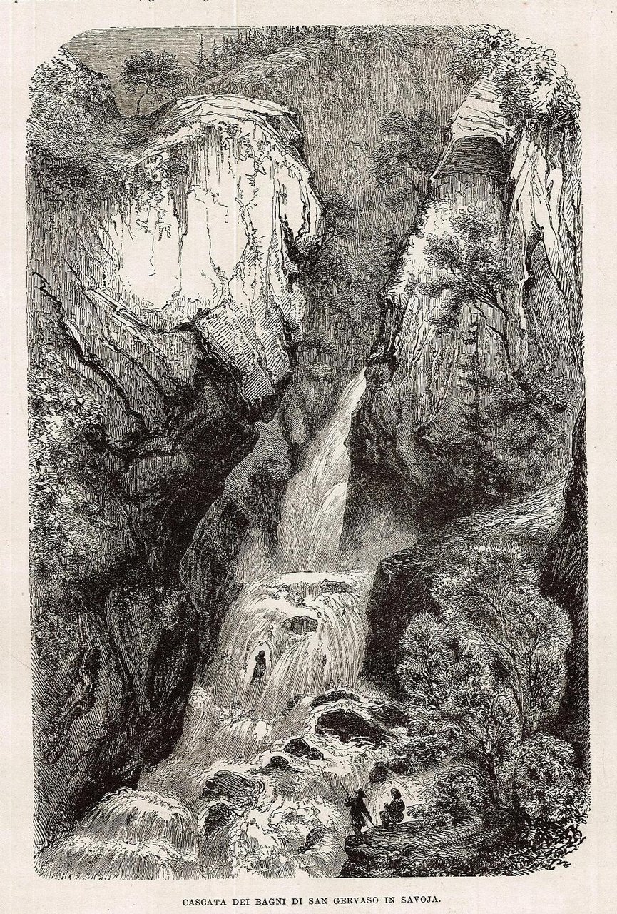 Cascata dei bagni di San Gervaso in Savoja
