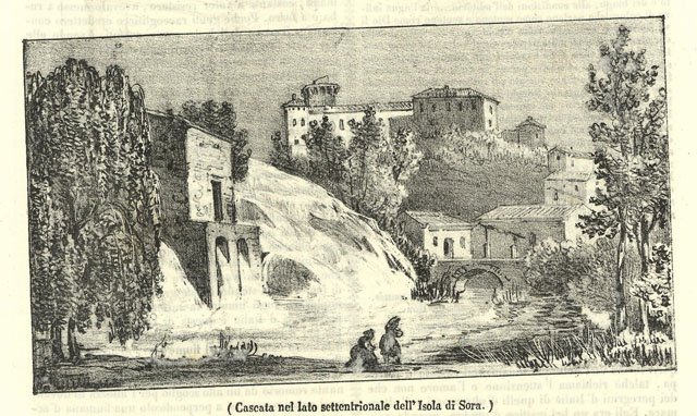 Cascata del lato settentrionale dell'Isola di Sora