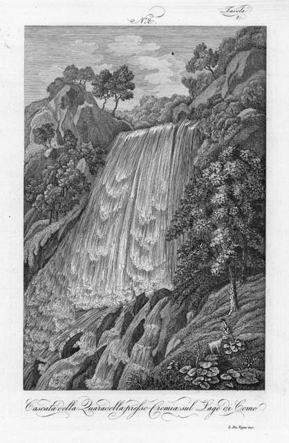 Cascata della Quaradella Presso Cremia sul Lago di Como