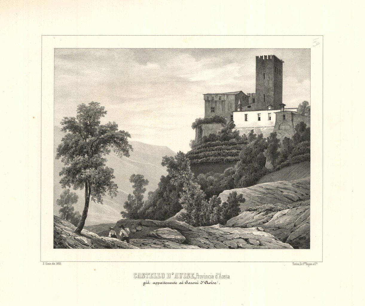 Castello d'Avise Provincia d'Aosta - già appartenente ai Baroni d'Avise