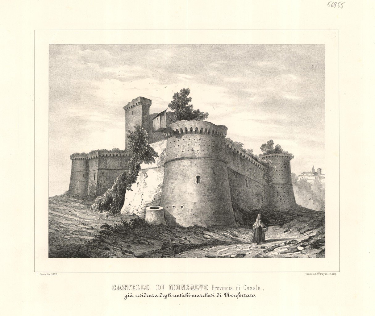 Castello di Moncalvo Provincia di Casale già residenza degli antichi …