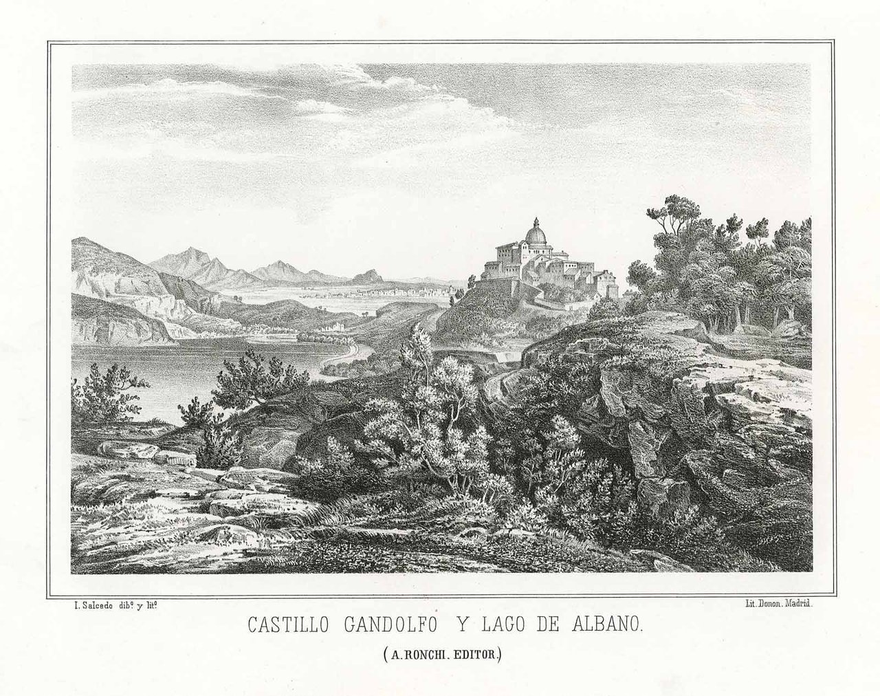 Castillo Gandolfo y Lago de Albano