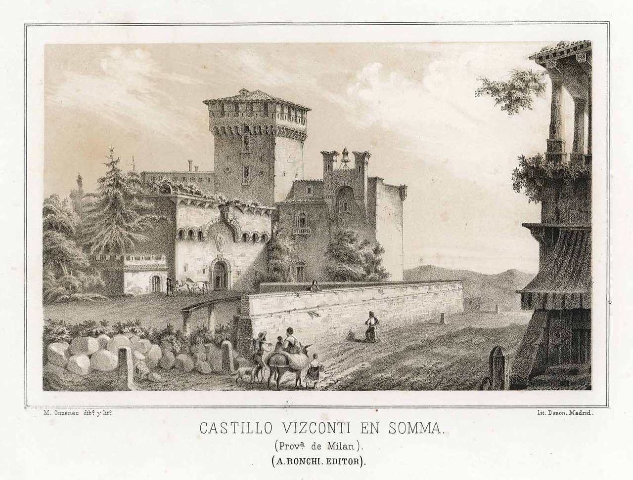 Castillo Vizconti en Somma (Prov.a de Milan)