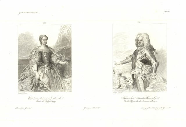 Catherine Bnin-Opalinska reine de Pologne - Stanislas 1.er (Stanislas Leczinsky) …