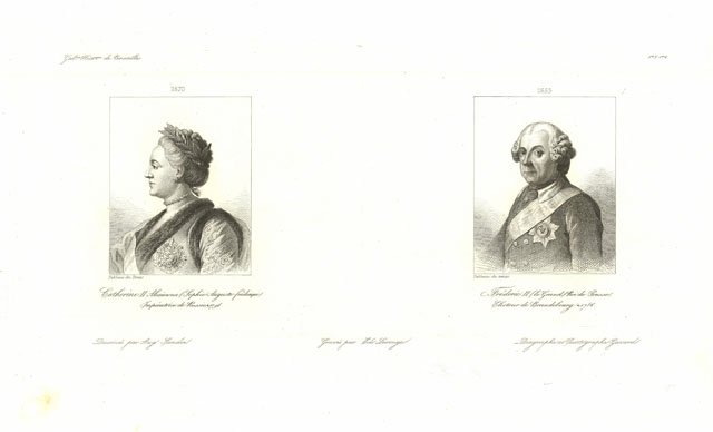 Catherine II Alexienvna (Sophie.Auguste-fréderique) Impératrice de Russie - Fréderic II …