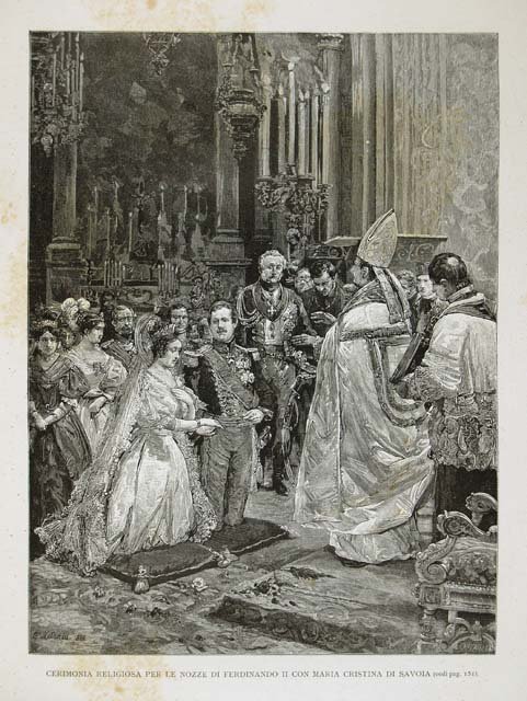 Cerimonia religiosa per le nozze di Ferdinando II con Maria …