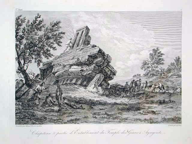 Chapiteau . Temple des Géans à Agrigente.