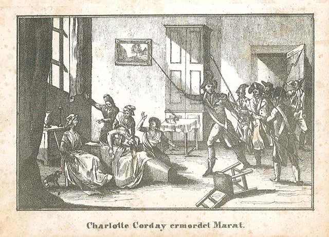 Charlotte Corday ermordet Marat