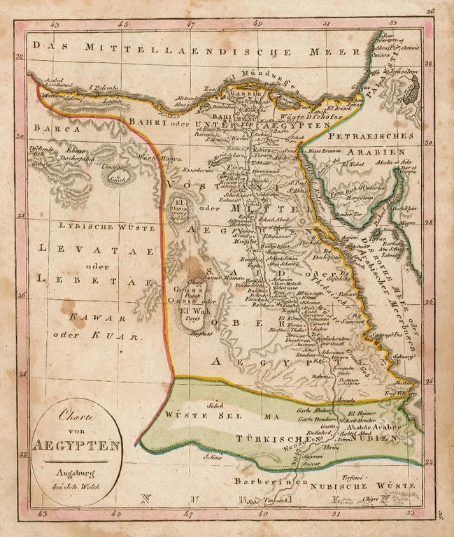 Charte von Aegypten