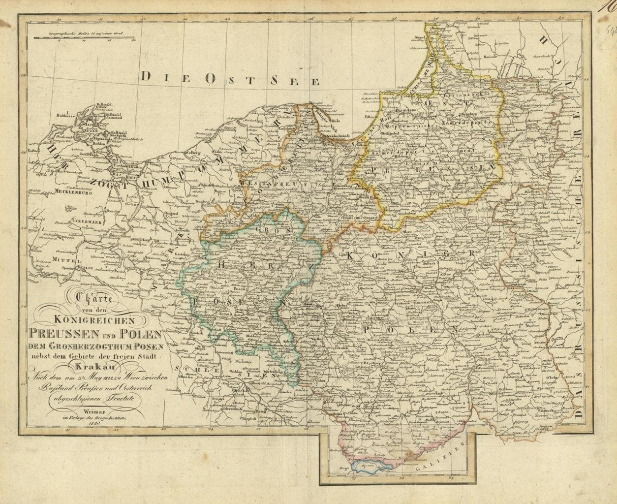Charte von den Konigreichen Preussen und Polen