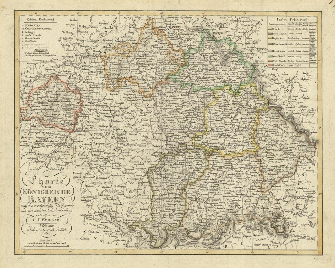 Charte von Konigreiche Bayern