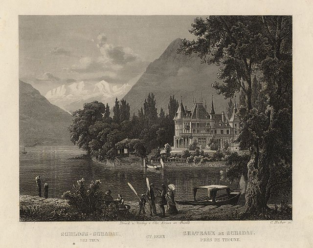 Chateaux de Schadau près de Thoune - ct. Bern