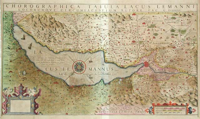 Chorographica Tabula Lacus Lemanni .