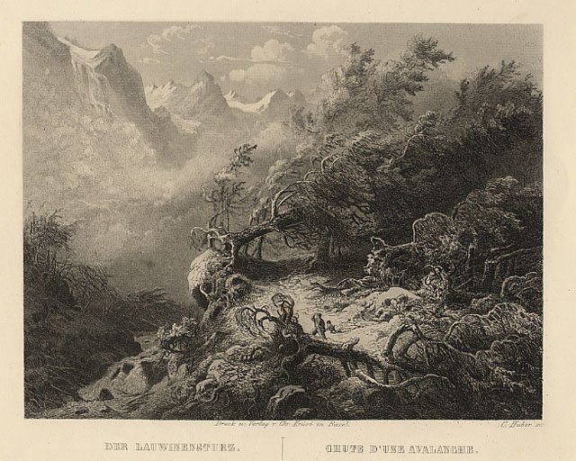 Chute d'une avalanche