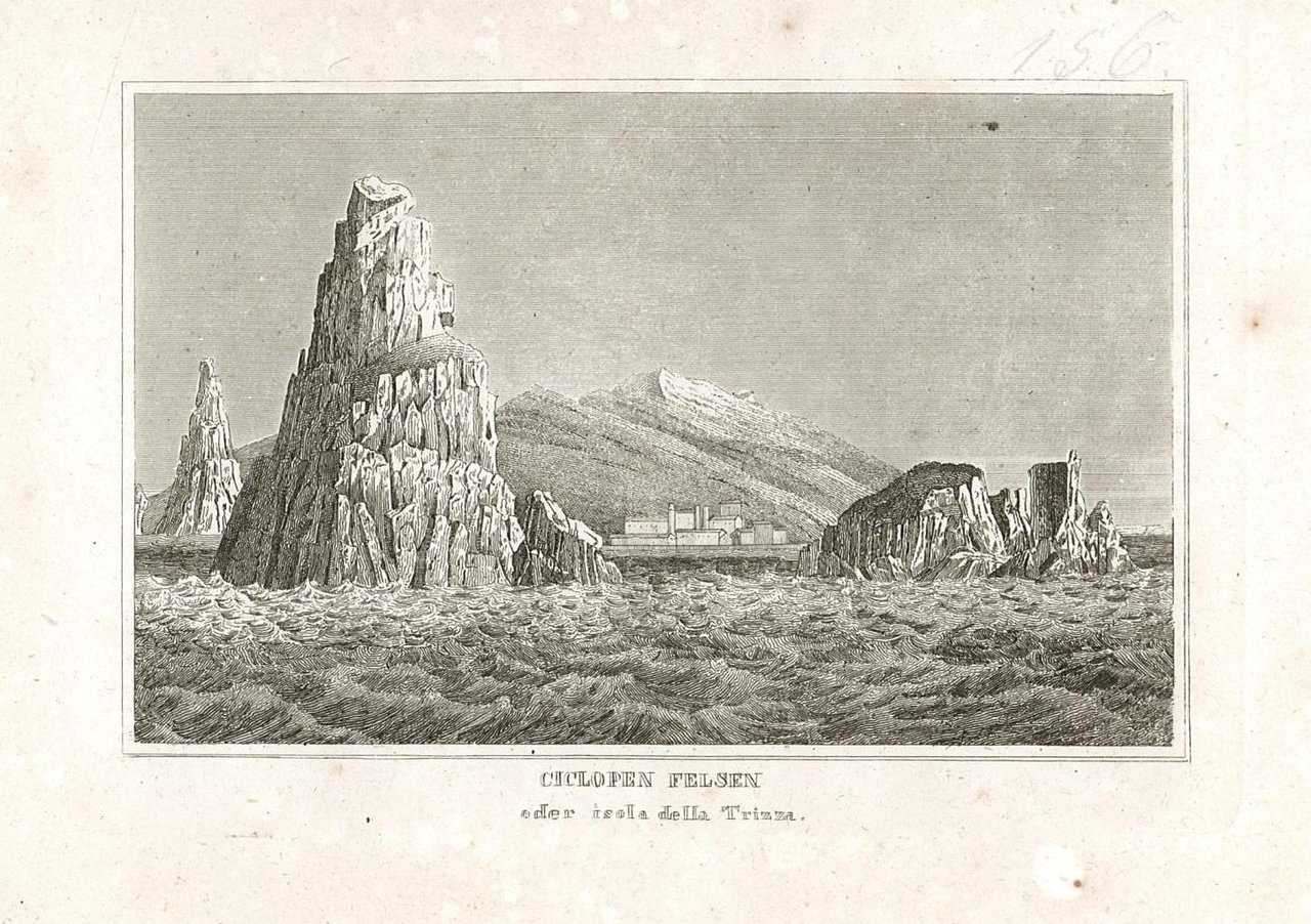 Ciclopen Felsen oder Isola della Trizza