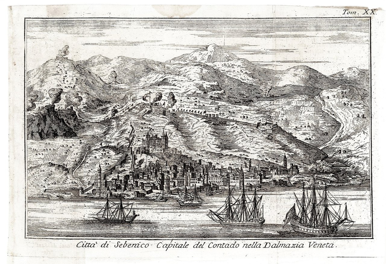 Città di Sebenico, Capitale del Contado nella Dalmazia Veneta.