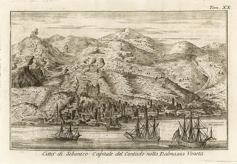Città di Sebenico, Capitale del Contado nella Dalmazia Veneta.