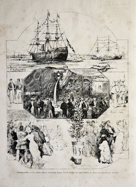 Civitavecchia / La festa della bandiera sulla Roma