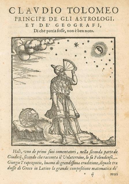 Claudio Tolomeo Principe de gli Astrologi et de' Geografi, Diche …