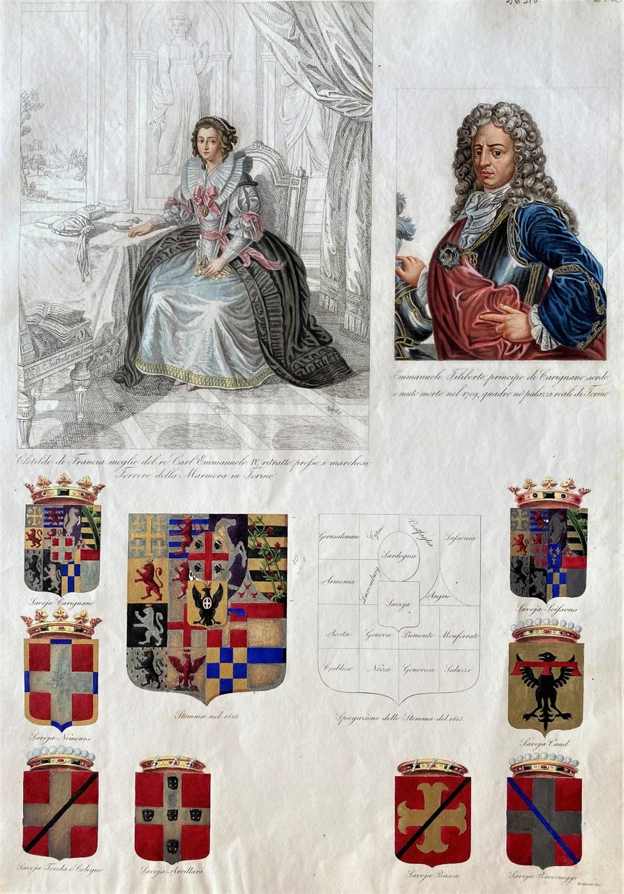 Clotilde di Francia moglie di re Carl'Emmanuele IV . - …