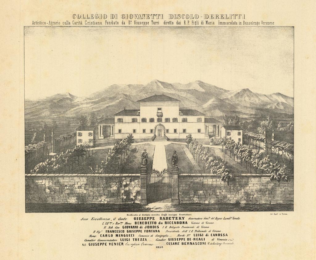 Collegio di Giovanetti Discolo-Derelitti. Artistico - Agrario colla Carità Cristiana …