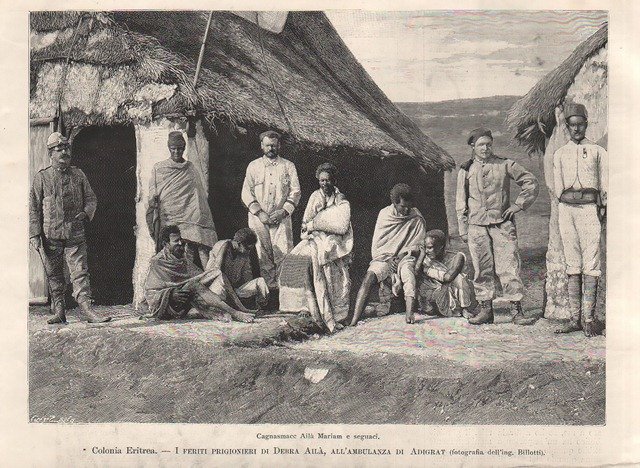 Colonia Eritrea - I feriti prigionieri di Debra Ailà, all’ambulanza …